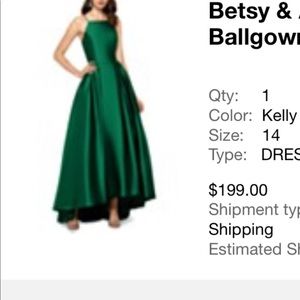 Betsy & Adam High-Low Ballgown